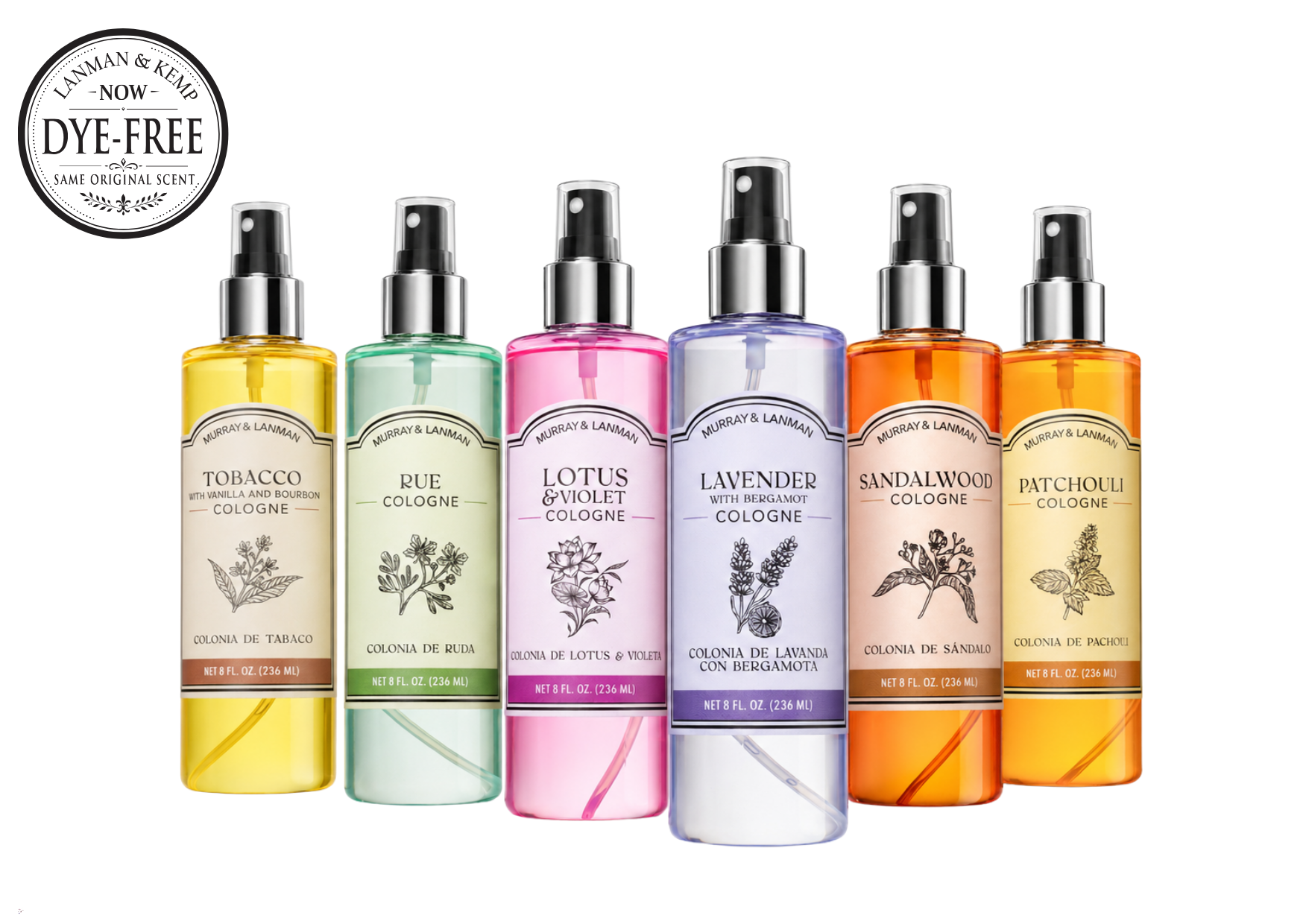 NEW SPRAY COLOGNES 8 OZ ASSORTED PACK OF 12