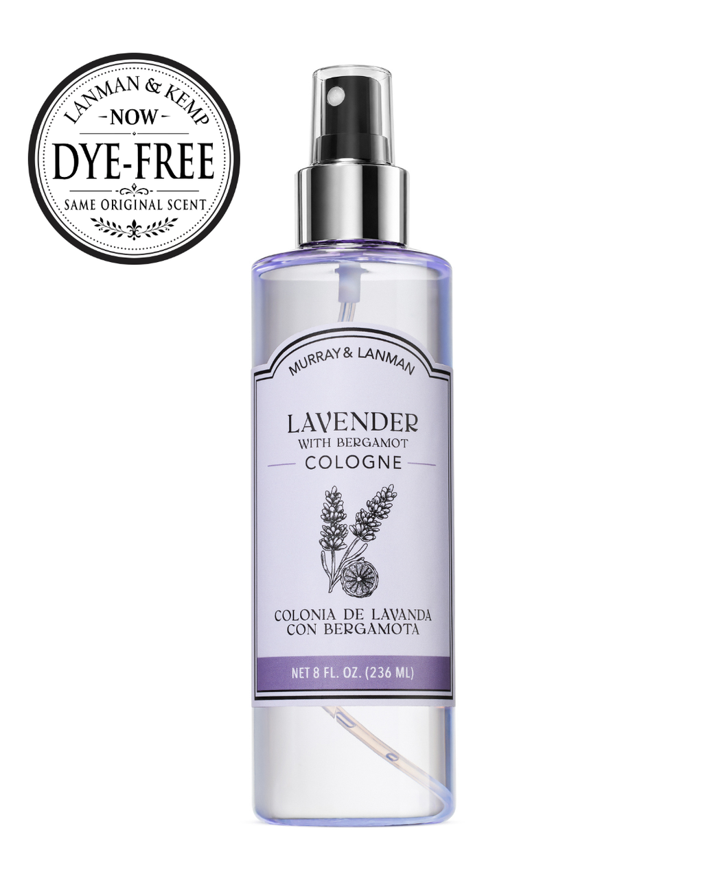 LAVENDER WITH BERGAMOT COLOGNE 8 OZ / CASE OF 12