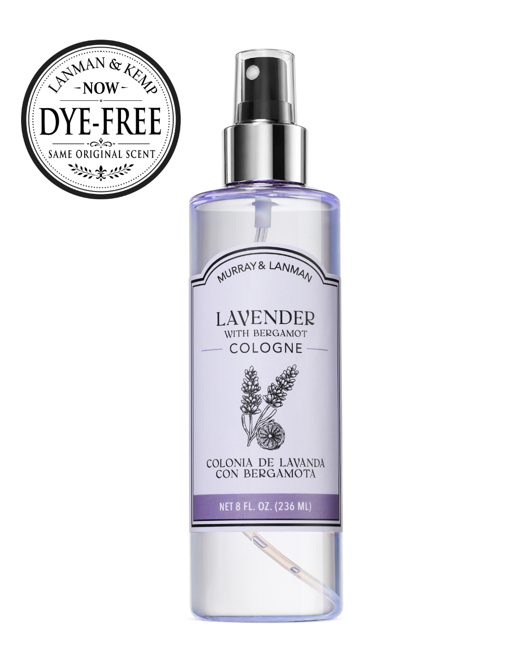 LAVENDER WITH BERGAMOT COLOGNE 8 OZ / CASE OF 12